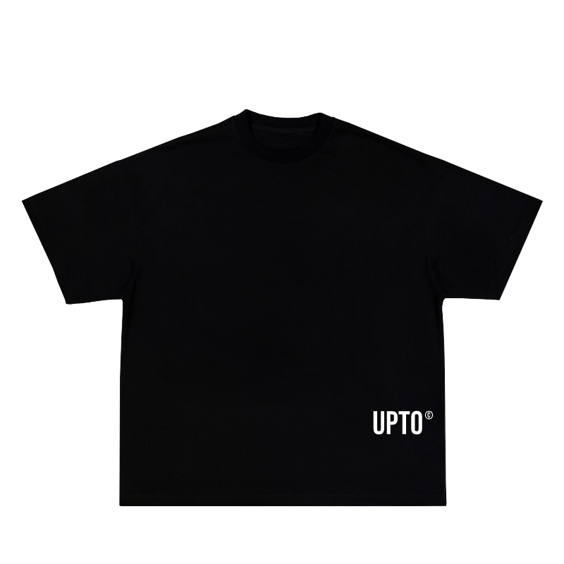 Black Upto Boxy Tee